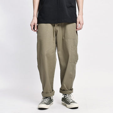 Wiaofellas Safari Style! Multi-pocket Cargo Trousers Men Loose Straight Casual Baggy Pants Mens Work Canvas Pants